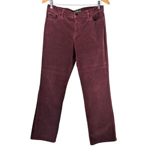 Vintage Y2K Lauren Ralph Lauren Corduroy Pants 10P Burgundy Classic Straight